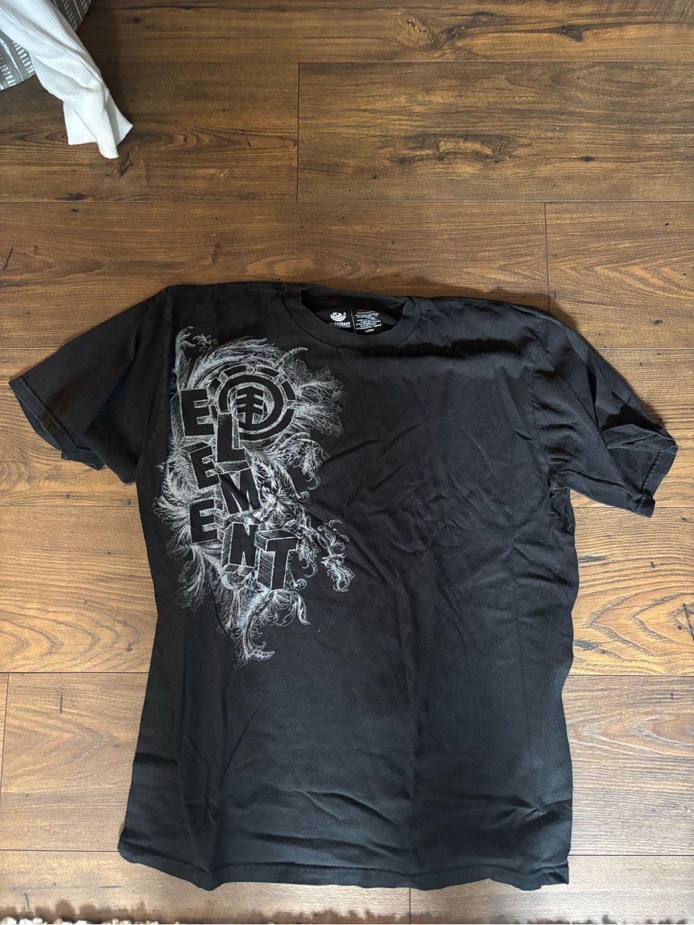 Element Black Short-Sleeve Tee with Silver Graphic
